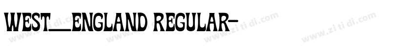 West_england Regular字体转换 West_england Regular字体转换